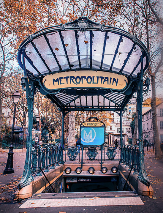 Paris Metro Art Nouveau Entrances
